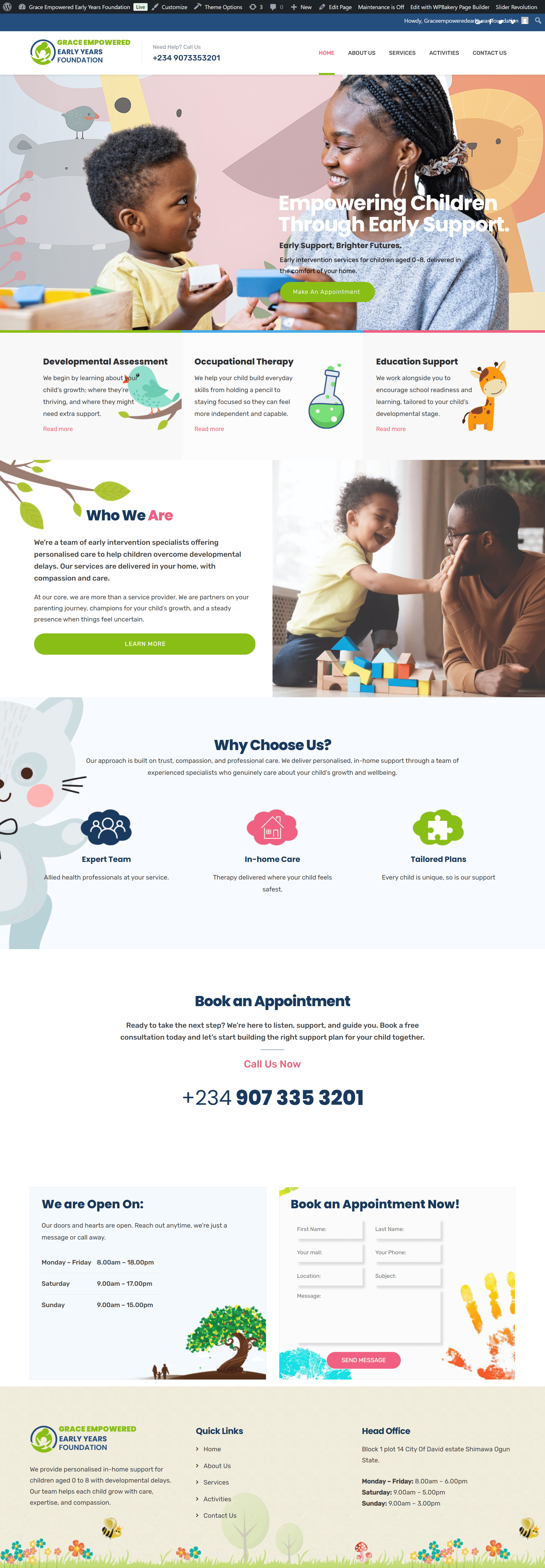 NGO Web Design created through our website development services